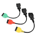 Pikkukuva 2 / 3: 3 kpl Liitäntäkaapeli Ecu Scan -adapterit Liitin Sopii Fiat Käytännöllinen lisävaruste