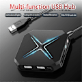 Miniatyrbild 2 av 5: 10-i-1 USB HUB Dockningsstation, USB Ljudadapter för PC, Laptops, Stationära datorer, Stereoljudkort med 3,5 mm Gränssnitt