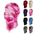 Miniatyrbild 1 av 2: Herr Dam Sliten Balaclava Mössa Cool Skidmask Full Face Stickad Balaclava Vinter Varm Vindtät Mössa För Kallt Väder Pink 2