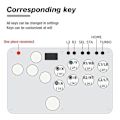 Miniatyrbillede 5 af 5: Fighting Stick Arcade Keyboard Controller Håndtag Arcade Joystick Fighting Rocker til // Switch PC
