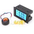 Miniatyrbillede 1 af 5: QH4835A LCD Dobbelt Display Strøm Spændingsmåler Elektrisk Digital Amperemeter Voltmeter AC80?400V