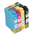 Miniatyrbillede 4 af 5: 4 stk. blækpatroner Sort Cyan Magenta Gul Glat Nøjagtig Klar Anti Fade Printer Blækpatron til Stylus T1351 T1332 T1333 T1334