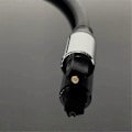 Miniatyrbilde 3 av 5: Optisk Fiberkabel Splitter 2 i 1 Toslink Konverter for HDTV DVD Digital TV Lydplanke Forsterker, Lys Farge Port