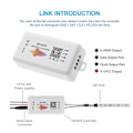 Pikkukuva 4 / 5: SP107E DC5-24V LED-musiikkiohjain langattomalla Bluetooth-yhteensopivalla SPI-täysvärimusiikin ohjauksella puhelinsovelluksella