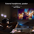 Miniatyrbilde 4 av 5: Mini LED-projektor, bærbar filmprojektor for barnegaver, smartprojektor med samme skjerm for smarttelefon og nettbrett, HD-lommebokprojektor med USB og R