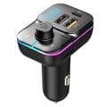 Auton Bluetooth MP3-soitin, värikäs valo, USB-laturi, monitoiminen handsfree FM-lähetin