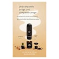 Miniatyrbild 5 av 5: Ny Mini Kapsel Kaffepulver Dubbel-Syfte Portabel Elektrisk Halvautomatisk Bil Handhållen Uppvärmd Espressomaskin, Röd