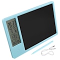 Miniatyrbild 2 av 5: Multifunktionell elektronisk skrivbordskalender LCD skrivplatta med väckarklocka, luftfuktighet, temperatur, LCD meddelandetavla, A