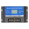 Solarladdningsregulator LCD-display Dubbelt USB-gränssnitt Tålig Solpanel PV-regulator 20A