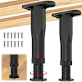 Miniatyrbilde 2 av 5: 4PK Justerbare Støtteben for Sengeramme (21 cm-36,8 cm), Kraftige Støtteben for Midtbjelker, for Ramme/Sofa/Stol/Bord