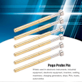 Miniatyrbillede 3 af 5: 100 stk. Pogo Pin Fladt Hoved Fjeder Test Probe Messing Materiale 2,36 mm/0,1 tommer Rørdiameter 34 mm/1,3 tommer PCB Testprober