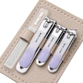 Miniatyrbild 1 av 5: 4 i 1 Nagelklippare Set Professionell Manikyr Set Portabla Resetillbehör Rosa Lila Grön Nagelsax Klippare Kit för Familj Vänner