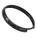 Miniatyrbillede 4 af 5: Fjernbetjenings Nøglering Trim Aluminium Legering Erstatning til MINI R55 R56 R57 R58 R59 R60 Sort