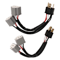 Miniatyrbilde 5 av 5: 2 stk. 9003 H4 frontlykter ledningsnett sokkeladapter hann til hunn 2-veis splitterledninger for lastebil pickup LED-kabelplugg
