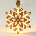 Miniatyrbillede 2 af 5: Snefnug Lampe Touch Trinløs Dæmpning Touch Natlys DIY Kit til DIY Romantisk Gave Uden Kabinet