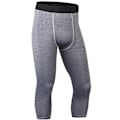 Miniatyrbild 4 av 5: Träningsleggings för män Kompression Baslager Löpartights 3/4 Tränings Fitness Byxor Gray M