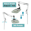 Miniatyrbillede 2 af 5: Broderirammeholder Lap Stand - Holder Stand Metal Broderiholder Stand Justerbar til Broderirammer B