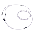 Miniatyrbild 4 av 5: Optisk Fiber Patchkabel Armerad Jumper Multiläge 2-kärnig Optisk Kabel FC UPC-FC UPC Grå (3 meter)