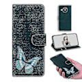 Miniatyrbild 1 av 5: Fodral för Nokia X10/ X20 Fjäril Skydd Premium Läder Magnetisk - Rosa Green