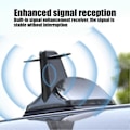 Miniatyrbilde 3 av 5: Bilantenne Sterkt Signal Enkel Installasjon Vanntett Universal Biltakantenne For Bobil black