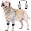 Hund Armbågsskydd Justerbart Främre Ben Ärm Husdjur Operation Skada Återhämtning Skyddande Stöd 1 Par M