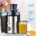 Miniatyrbild 2 av 5: Swiitol Juicer Hushåll Stor Kaliber Elektrisk Rostfri Kropp 800W Hög Effekt Stark Frukt- och Grönsaksextraktor Rest Juice Separation
