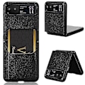 Miniatyrbilde 1 av 5: For Motorola Razr 40 5G PU Lær+PC Kortspor Deksel Litchi Tekstur Støtsikkert Telefondeksel-RedP20211224297 Black