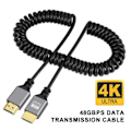 Miniatyrbild 2 av 5: Uppslukande 4K@60Hz HDMI-kompatibel kabel Höghastighets Stabil överföring Infällbar Universell Videokabel