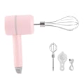 Miniatyrbillede 1 af 5: Elektrisk Trådløs Håndmixer 3 Hastigheder Køkken Håndholdt Mixer 20W med Æggepisker til Bagning Pink