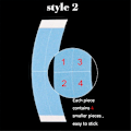 Miniatyrbilde 1 av 5: 36 stk./pose Supersterk Duo-Tac Parykk Dobbel Tape Slitting Line Sidet Selvklebende Hårstrips for Toupeer/Blondeparykker