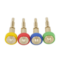 Miniatyrbillede 5 af 5: 4 stk. Messing Titanium Dyse 0,25/0,4/0,6/0,8 mm Heatbreak Messing Titanium Dyse til Hotend Ekstruder