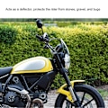 Pikkukuva 4 / 5: Moottoripyörän tuulilasi vähentää tuulenvastusta, lisää ajovakautta, korvaa Ducati Scrambler 800 400 -mallin, musta