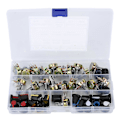 Miniatyrbillede 1 af 5: 80 stk. Potentiometer B5K B10K B20K B50K B100K Lineær Taper Sæt Kit med Knap til Lydkontrol