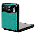 Pikkukuva 3 / 5: Motorola Razr 40 5G PU-nahka + PC Korttipaikkakansi Litsi-kuvio Iskunkestävä Puhelinkotelo - PunainenP20211224297 Green