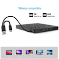Pikkukuva 4 / 5: Ulkoinen CD/DVD-asema poltin DVD-asema soitin optinen asema SD/TF- ja USB3.0-paikoilla optinen asema PC-kannettavalle