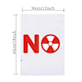 Miniatyrbild 2 av 5: Nukleär Banner 1.48 X 0.98ft Trädgårdsflaggor För Utomhus Fallout Dekor För Marscherande Och Publicering Motståndet Mot Utsläpp Av Kärnkraft style 2