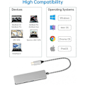 Pikkukuva 5 / 5: 6-in-1 USB C Hub -moniporttisovittimet, Mac-dongle 4K HDMI:llä, 100 W:n pikalataus, USB-C ja 3 USB-A 5 Gbps:n dataporttia, USB 2.0