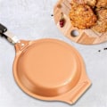 Miniatyrbillede 5 af 5: Non-stick Stegepande 19 cm Rustfrit Stål Dobbelt Omeletpande Induktionskomfur Pande til Hjem Camping Have Picnic