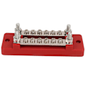 Miniatyrbillede 5 af 5: Stud Strømfordelingsblok Rustfrit Stål Fordelingsklemme Studs Blok til Bil Marine Båd 150A 300V Sort Rød