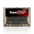Pikkukuva 1 / 5: Super DSP Edition Plus 3000 in 1 3.0/3.1 Pelikortti SNES Japani/Eurooppa 16Bit Konsolille Läpinäkyvä Musta