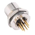 Miniatyrbilde 5 av 5: Jack Socket Panel Bakmontert PCB X Type Loddetråd Kontakt 8pin Vanntett IP67 M12?F1?S8X