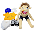 Miniatyrbild 4 av 5: 60cm Jeffy Hatt-Handdocka Plysch Cosplay Leksak Speldocka Barnpresenter