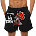 Miniatyrbild 1 av 2: Tryckta badshorts för män sommarsemestershorts style 5 L