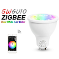 Miniatyrbild 3 av 5: GLEDOPTO 120 Grader 5W Zigbee APP Kontroll GU10 RGB+CCT LED Spotlight Lampa Glödlampa TSUNDEAU