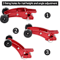 Pikkukuva 2 / 5: -Up Wheelie Bar Säädettävä 1/14 14210 14209 RC-auton päivitysosille Tarvikkeet Hopea