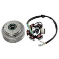 Miniatyrbillede 1 af 5: 6 Spole Stator Plade Svinghjul Rulle Stærk Styrke Udskiftning Til GY6 110cc 125cc MOTORER