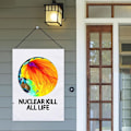 Miniatyrbild 4 av 5: Nukleär Banner 1.48 X 0.98ft Trädgårdsflaggor För Utomhus Fallout Dekor För Marscherande Och Publicering Motståndet Mot Utsläpp Av Kärnkraft style 2