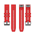 Miniatyrbilde 5 av 5: Silikonarmbånd 26 mm for Garmin Fenix 7x/6x/5x klokke Red