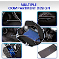 Miniatyrbillede 5 af 5: Crossbody Sling Pickleball Taske Tote, Pickleball Tasker Til Kvinder Og Mænd, Pickleball Tasker Til Damer Sleek Black