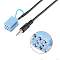 Miniatyrbillede 2 af 4: 3,5 mm stik bil AUX lydkabel adapter til Benz Smart 450